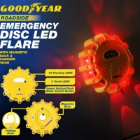 Lampa LED de urgenta pentru siguranta rutiera, cu baza magnetica, 3 x AAA, vizibilitate 360 ​​de grade, galben, Goodyear GY900941